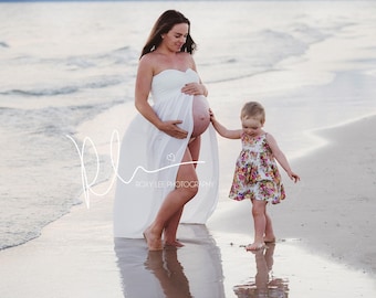 White Maternity Dress